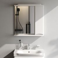 Шкаф с зеркалом для ванной AM.PM Like 65 см / M80MPR0651WG правый с подсветкой (белый глянец) — 5