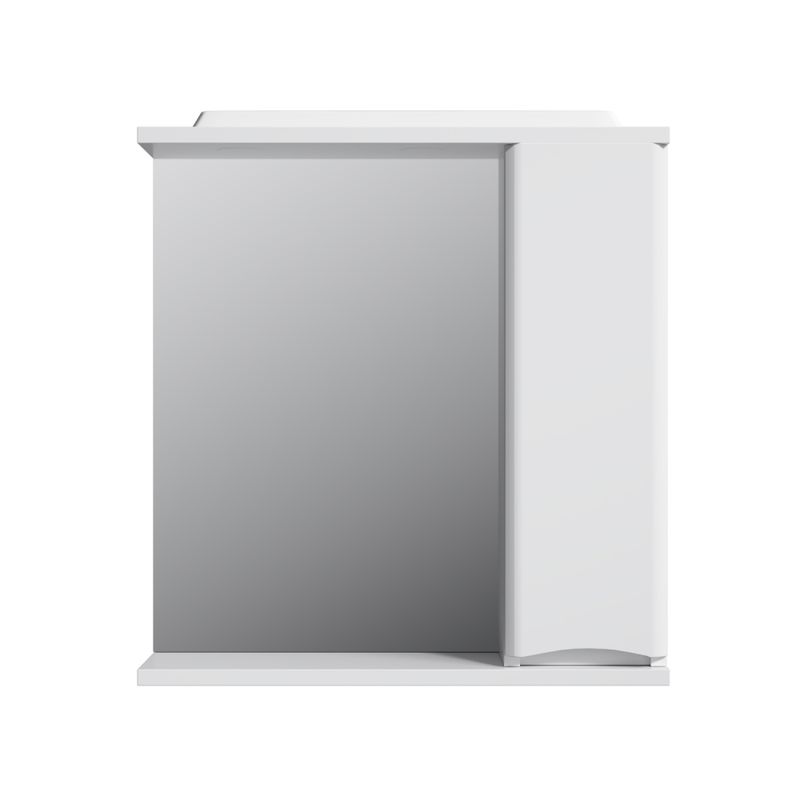 Шкаф с зеркалом для ванной AM.PM Like 65 см / M80MPR0651WG правый с подсветкой (белый глянец)