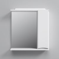 Шкаф с зеркалом для ванной AM.PM Like 65 см / M80MPR0651WG правый с подсветкой (белый глянец) — 2