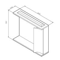 Шкаф с зеркалом для ванной AM.PM Like 80 см / M80MPR0801WG правый с подсветкой (белый глянец) — 9