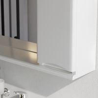 Шкаф с зеркалом для ванной AM.PM Like 80 см / M80MPR0801WG правый с подсветкой (белый глянец) — 6