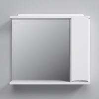 Шкаф с зеркалом для ванной AM.PM Like 80 см / M80MPR0801WG правый с подсветкой (белый глянец) — 2