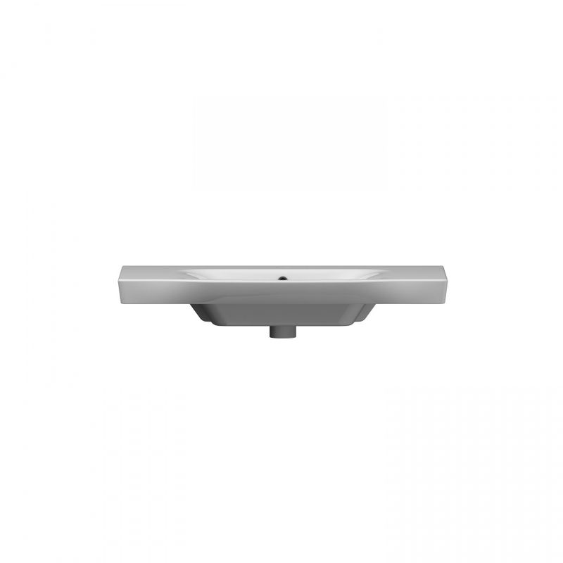 M80WCC0802WG Like, Раковина мебельная, керамическая, 80 см, встроенная, цвет: белый, глянец