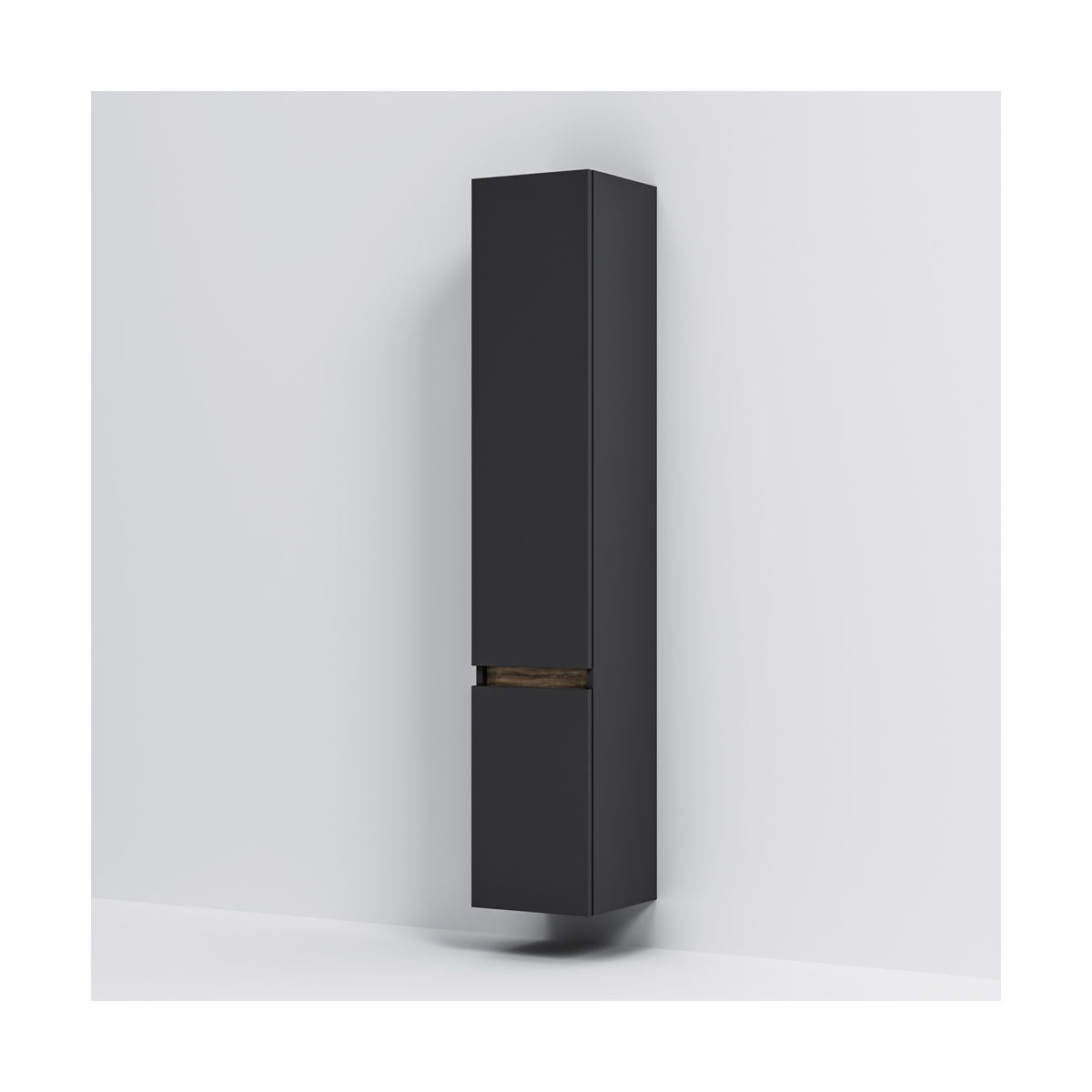 M85ACHR0306BM X-Joy, шкаф-колонна, подвесной, правый, 30 см, цвет: черный матовый