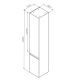 M85ACHR0306WG X-Joy, шкаф-колонна, подвесной, правый, 30 см, цвет: белый, глянец
