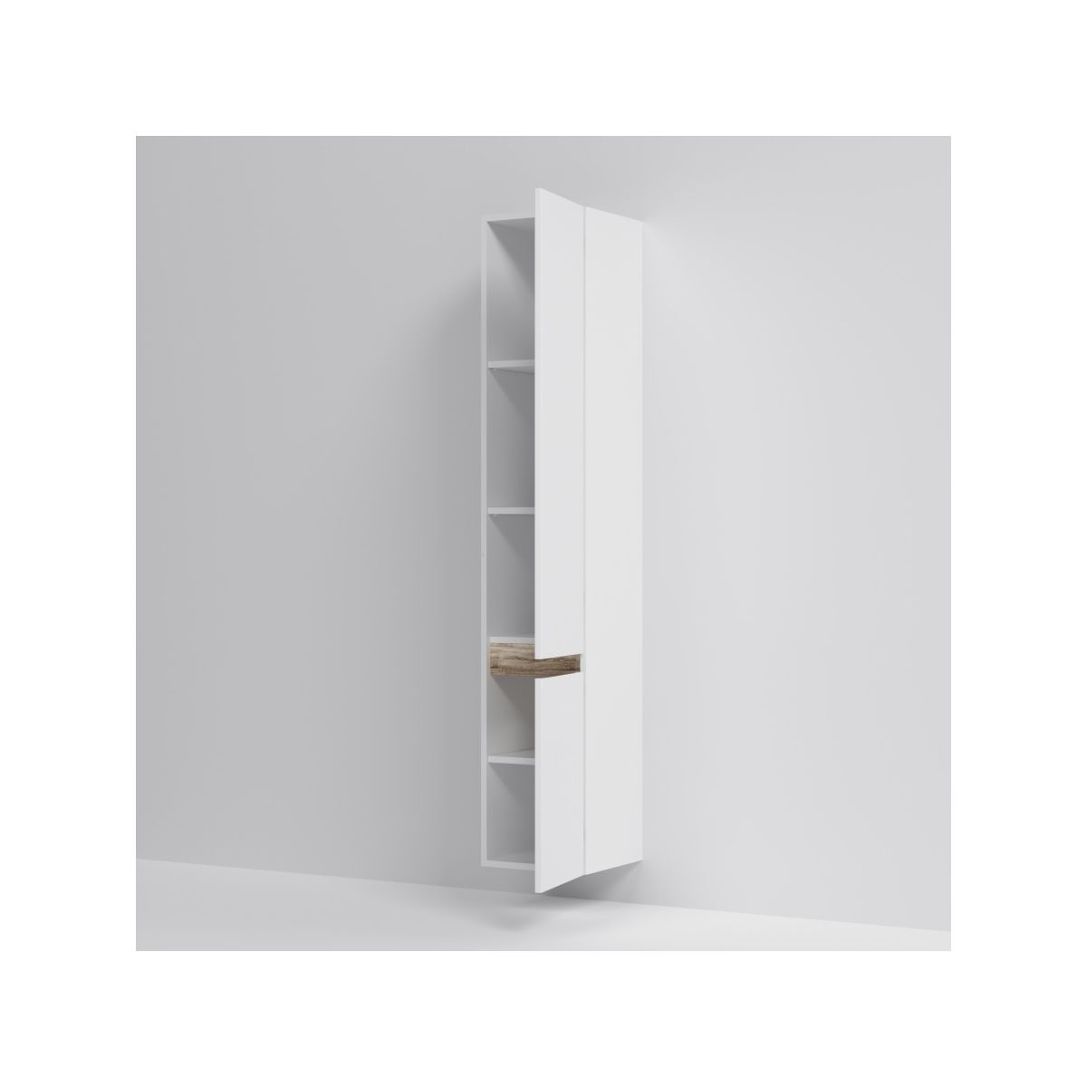 M85ACHR0306WG X-Joy, шкаф-колонна, подвесной, правый, 30 см, цвет: белый, глянец