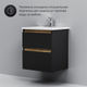 M85AFHX0552BM X-Joy, База под раковину, подвесная, 55 см, 2 ящика, черный матовый