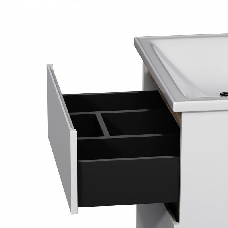 Тумба под раковину AM.PM X-Joy 65 см подвесная 2 ящика / M85AFHX0652WG белый глянец