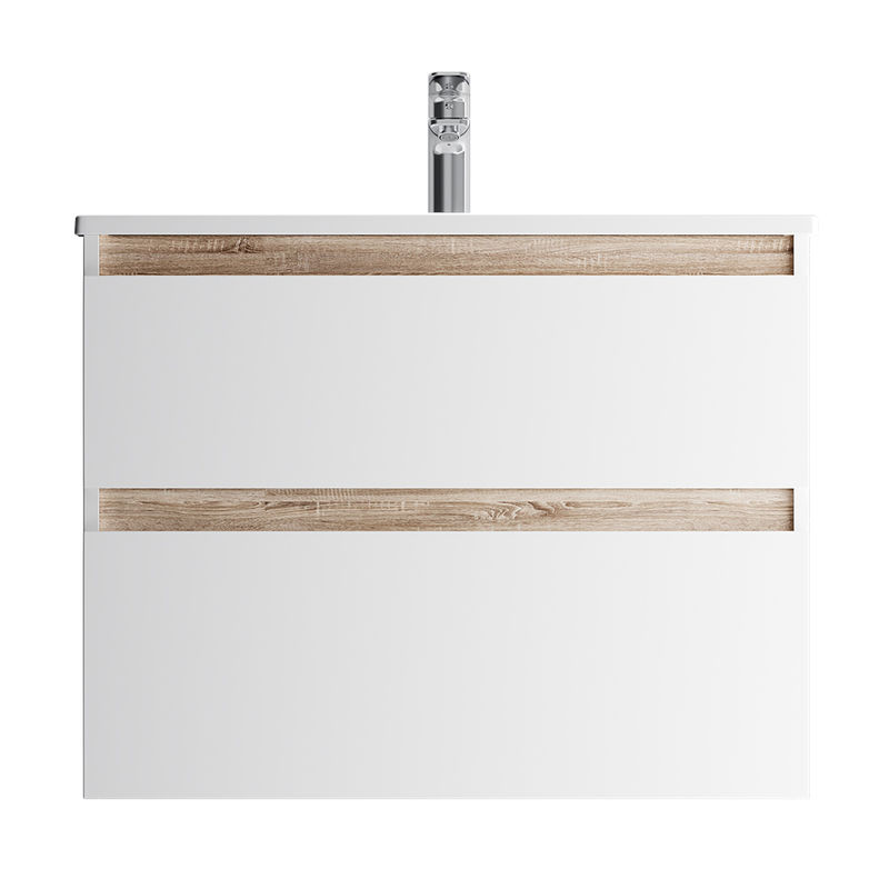 Тумба под раковину AM.PM X-Joy 80 см подвесная 2 ящика / M85AFHX0802WG белый глянец