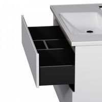 Тумба под раковину AM.PM X-Joy 100 см подвесная 2 ящика / M85AFHX1002WG белый глянец — 3