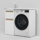 M85AFSX0402WG X-Joy, База под столешницу для стиральной машины, напольная, 40 см, 2 ящика, белый гля