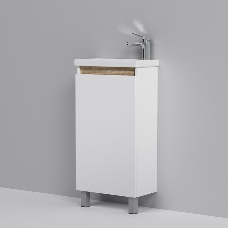 Тумба под раковину AM.PM X-Joy 45 см напольная 1 дверца / M85AFSX0451WG белый глянец