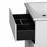 Тумба под раковину AM.PM X-Joy 80 см напольная 2 ящика / M85AFSX0802WG белый глянец — 4