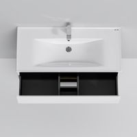 Тумба под раковину AM.PM X-Joy 100 см напольная 2 ящика / M85AFSX1002WG белый глянец — 3