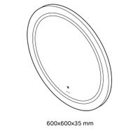 Зеркало AM.PM X-Joy 60 см с LED-подсветкой и ИК-сенсором / M85AMOX0601WG — 10