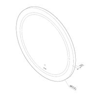 Зеркало AM.PM X-Joy 65 см с контурной LED-подсветкой и ИК-сенсором / M85AMOX0651WG — 10