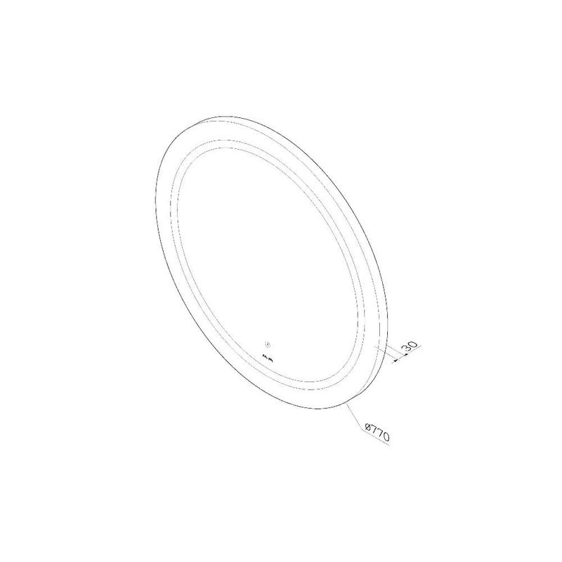 Зеркало AM.PM X-Joy 80 см с контурной LED-подсветкой и ИК-сенсором / M85AMOX0801WG