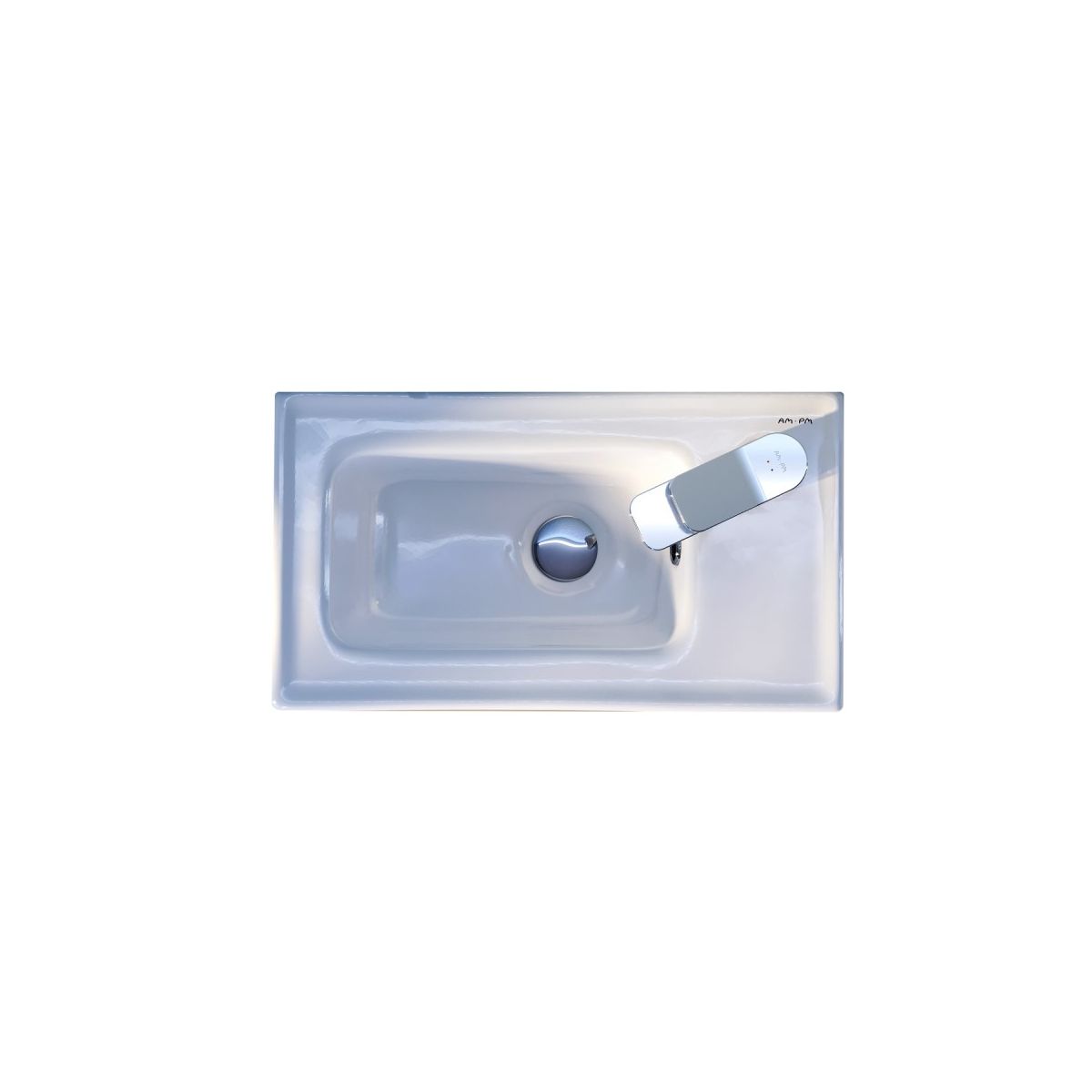 M85AWCC0452WG64 X-Joy, Раковина мебельная, керамическая, 45 см, встроенная, цвет: белый, глянец