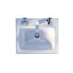 M85AWCC0552WG64 X-Joy, Раковина мебельная, керамическая, 55 см, встроенная, цвет: белый, глянец