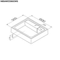 Раковина AM.PM X-Joy 60 см над стиральной машиной / M85AWCC0602WG белый глянец — 7