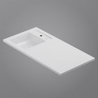 Раковина AM.PM X-Joy 100 см левая над стиральной машиной / M85AWPL1001WG белый глянец — 7