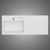 Раковина AM.PM X-Joy 120 см над стиральной машиной левая / M85AWPL1201WG белый глянец — 6