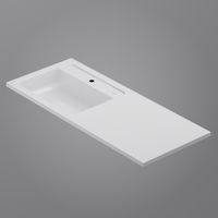 Раковина AM.PM X-Joy 120 см над стиральной машиной левая / M85AWPL1201WG белый глянец — 7