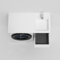 Раковина AM.PM X-Joy 100 см над стиральной машиной правая / M85AWPR1001WG белый глянец — 5