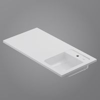 Раковина AM.PM X-Joy 100 см над стиральной машиной правая / M85AWPR1001WG белый глянец — 7