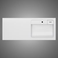 Раковина AM.PM X-Joy 120 см над стиральной машиной правая / M85AWPR1201WG белый глянец — 6