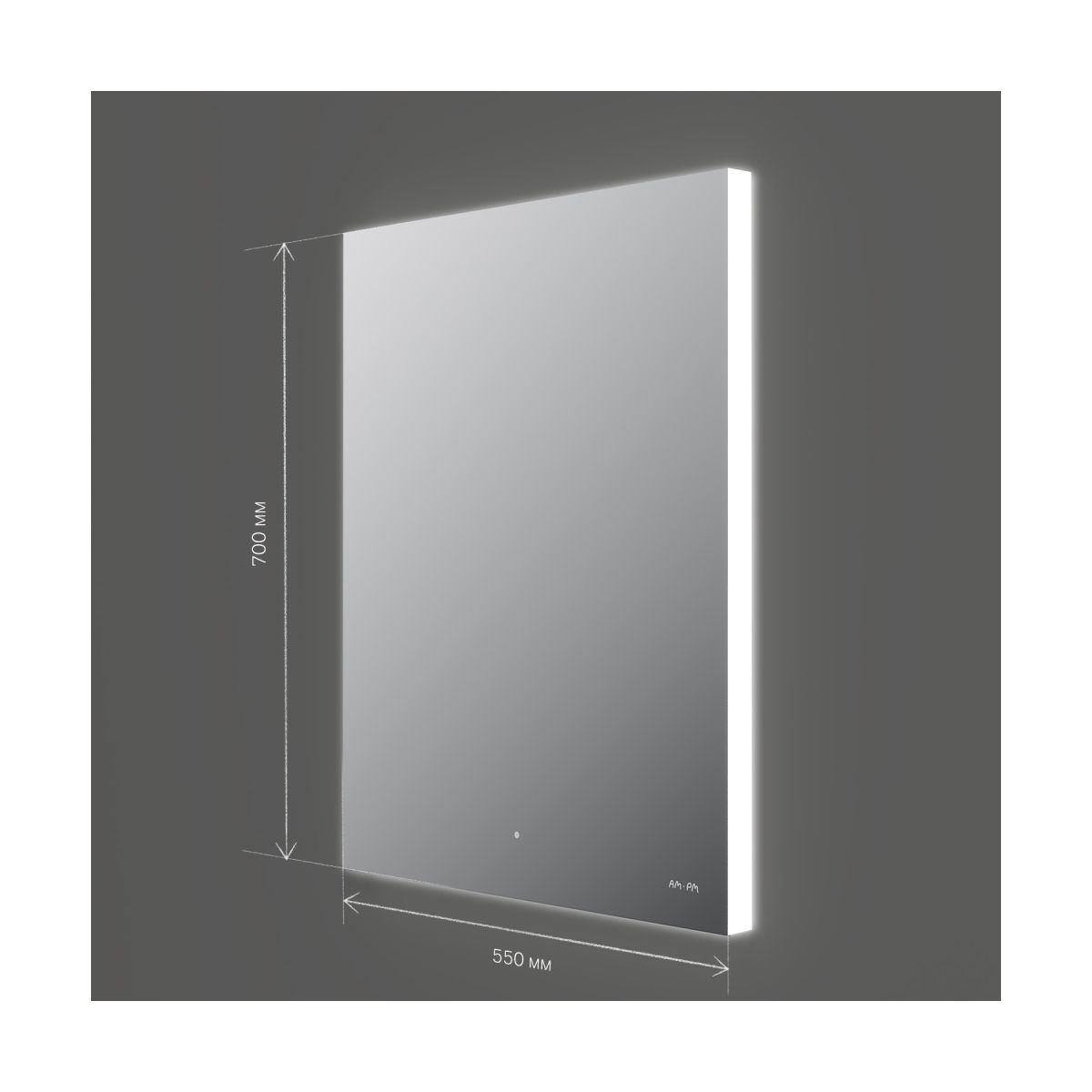 M85MOX10551S X-Joy Зеркало с интерьерной Led подсветкой, ИК-сенсорром, 55 см