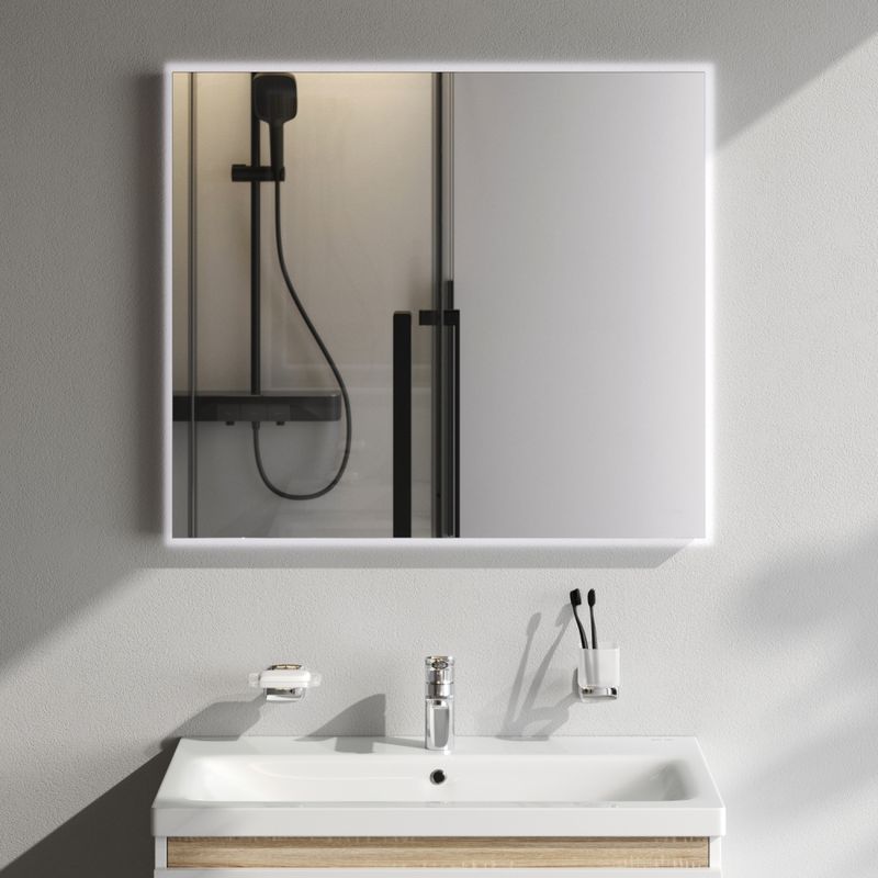 Зеркало AM.PM X-Joy 80×70 см с интерьерной Led подсветкой и ИК-сенсором / M85MOX10801S