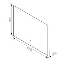 Зеркало AM.PM X-Joy 80×70 см с интерьерной Led подсветкой и ИК-сенсором / M85MOX10801S — 10