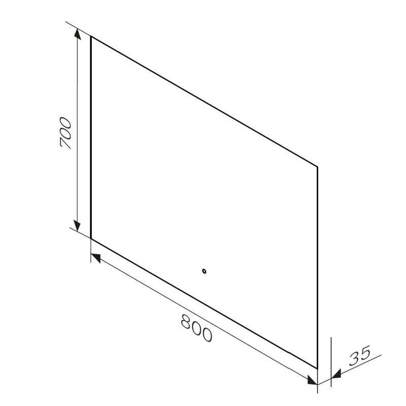 M85MOX10801S X-Joy Зеркало с интерьерной Led подсветкой, ИК-сенсорром, 80 см