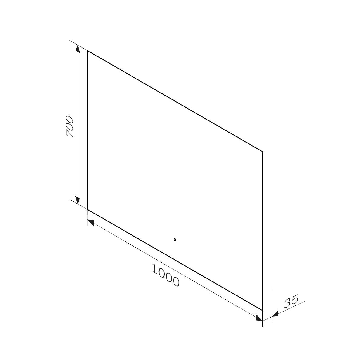 M85MOX11001S X-Joy Зеркало с интерьерной Led подсветкой, ИК-сенсорром, 100 см