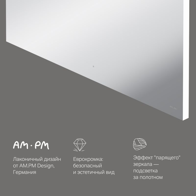 M85MOX11001S X-Joy Зеркало с интерьерной Led подсветкой, ИК-сенсорром, 100 см