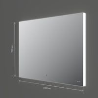 Зеркало AM.PM X-Joy 100×70 см с интерьерной Led подсветкой и ИК-сенсором / M85MOX11001S — 1
