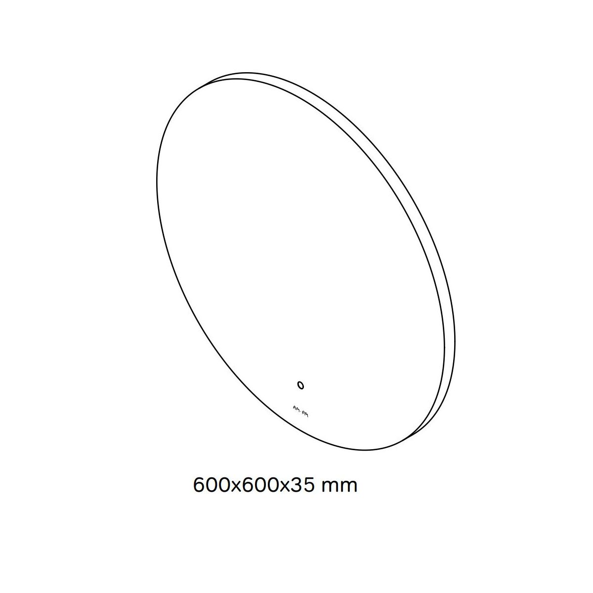 M85MOX40601S X-Joy Зеркало круг с интерьерной Led подсветкой, ИК-сенсором, 60 см