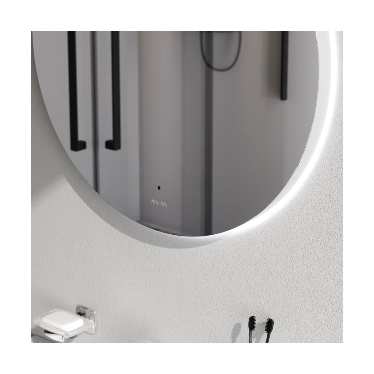 M85MOX40651S X-Joy Зеркало круг с интерьерной Led подсветкой, ИК-сенсорром, 65 см
