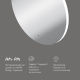 M85MOX41001S X-Joy Зеркало круг с интерьерной Led подсветкой, ИК-сенсорром, 100 см