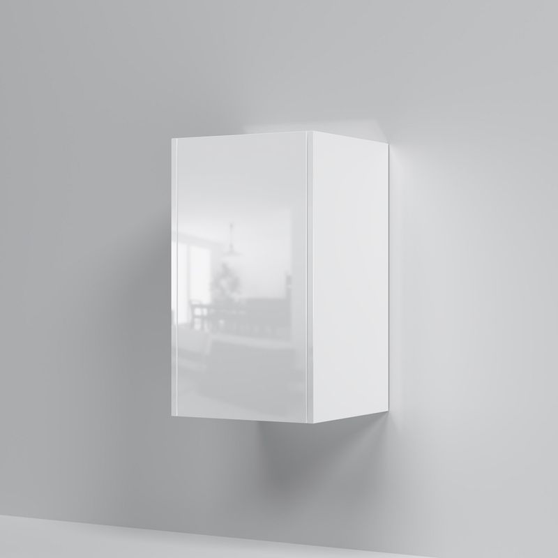 Шкаф-пенал для ванной AM.PM Func 40 см / M8FCH0402WG белый глянец