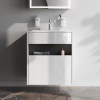 Тумба под раковину AM.PM Func 60 см 1 ящик (pull-out) / M8FFUX0601WG белый глянец — 2