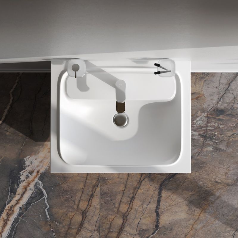 Тумба под раковину AM.PM Func 60 см 1 ящик (pull-out) / M8FFUX0601WG белый глянец