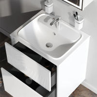 Тумба под раковину AM.PM Func 60 см 2 ящика (push-to-open) / M8FFUX0602WM белый матовый — 5