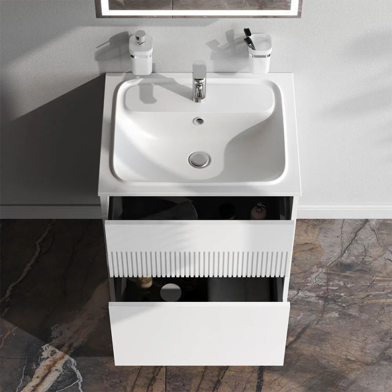 Тумба под раковину AM.PM Func 60 см 2 ящика (push-to-open) / M8FFUX0602WM белый матовый