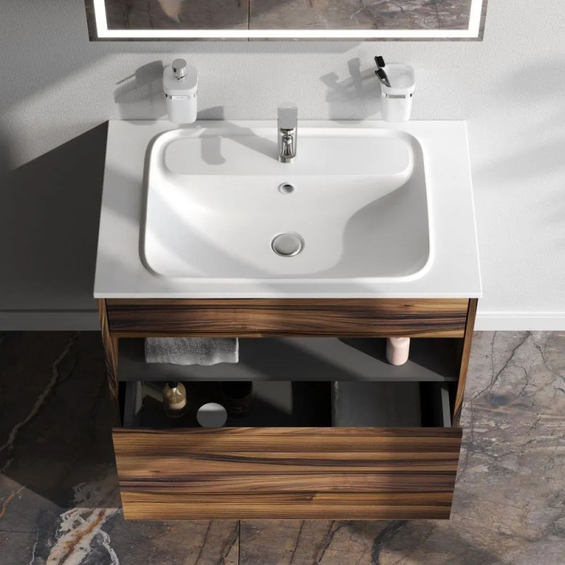 Тумба под раковину AM.PM Func 80 см 1 ящик (pull-out) / M8FFUX0801OF дерево текстурир-ое