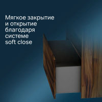 Тумба под раковину AM.PM Func 100 см 1 ящик (pull-out) / M8FFUX1001OF дерево текстурир-ое — 5