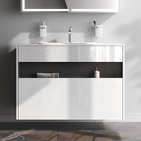 Тумба под раковину AM.PM Func 100 см 1 ящик (pull-out) / M8FFUX1001WG белый глянец — 2