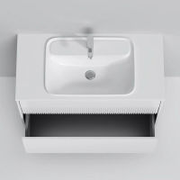 Тумба под раковину AM.PM Func 100 см 2 ящика (push-to-open) / M8FFUX1002WM белый матовый — 3