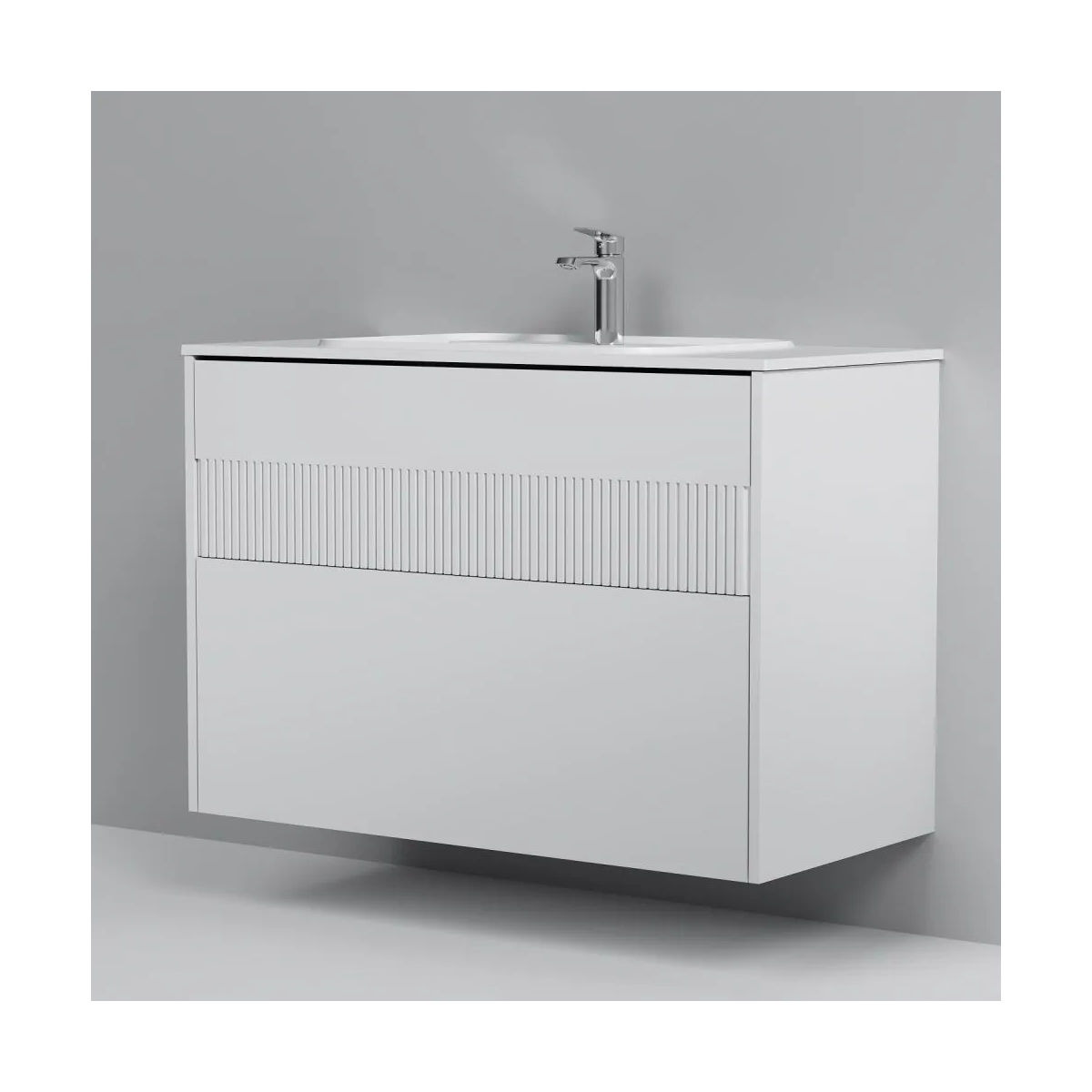 M8FFUX1002WM Func, База 2 ящика (push-to-open), 100 см, цвет белый матовый